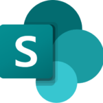 Das SharePoint-Logo von CodeKlar GmbH zeigt ein stilisiertes "S" in einem modernen, aquafarbenen Design.
