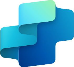 Das Logo von CopilotStudio zeigt eine moderne, geschwungene Gestaltung, die IT-Innovationen von Microsoft 365 und Azure verkörpert.