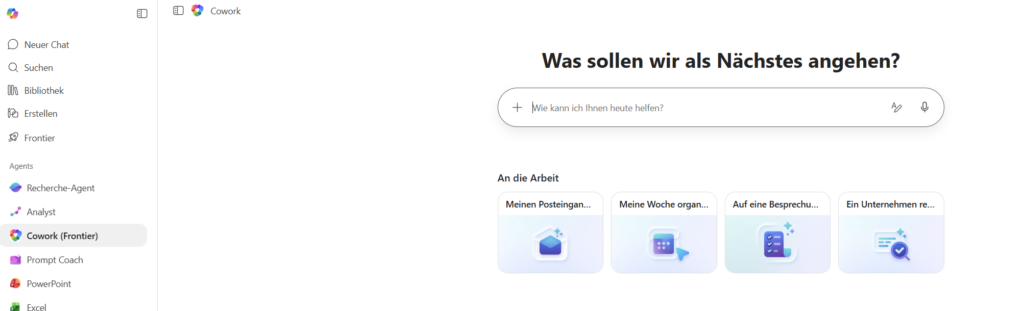 Ein Screenshot zeigt Microsoft 365 mit dem Coworker-Tool, das IT-Profis bei der Organisation ihrer Aufgaben unterstützt.