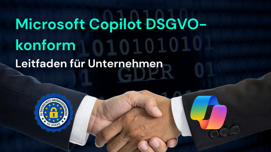 Hände schütteln symbolisieren die Zusammenarbeit zur DSGVO-konformen Nutzung von Microsoft 365 und Microsoft Copilot.