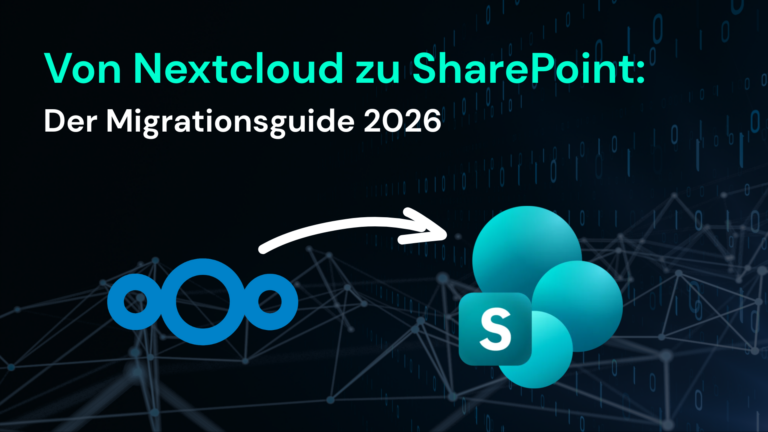 Migration von Nextcloud zu SharePoint: IT-Optimierung mit Microsoft 365 und Azure durch CodeKlar GmbH.